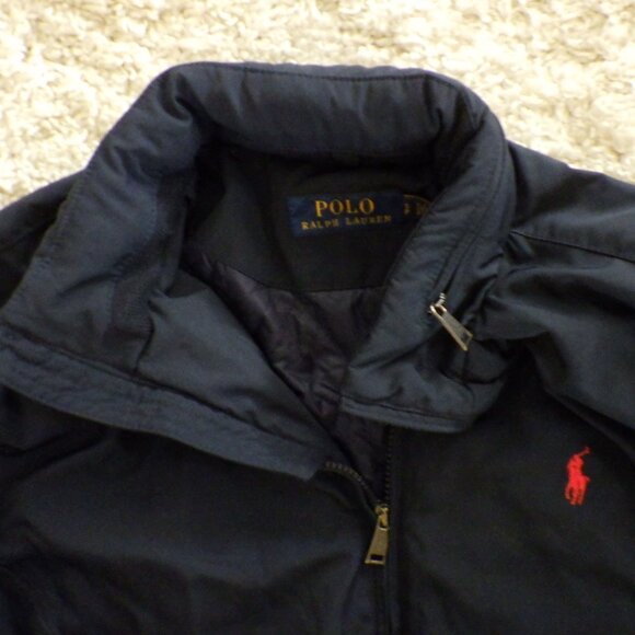Vintage Polo Ralph Lauren Men's Nylon Lined Bomber Jacket Size Small Blue - Picture 5 of 14